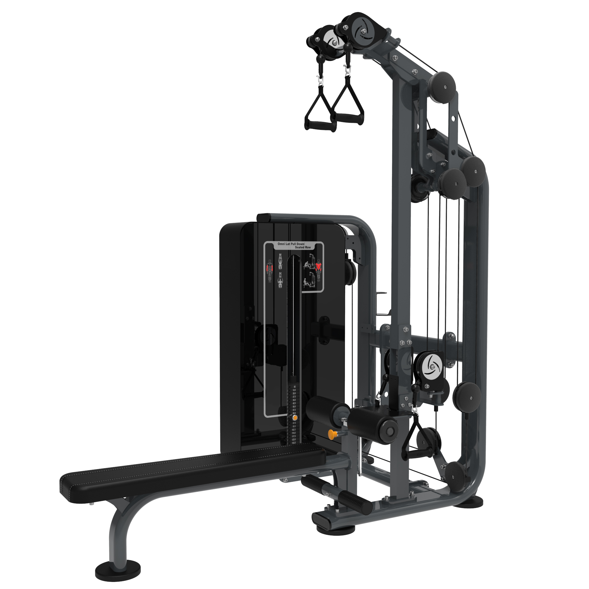 Omni Lat Pull Down / Seated Row - AWS122M2 - BODYFIT
